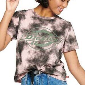 Dickies Tie Dye Short Sleeve Cropped Tee Size L
